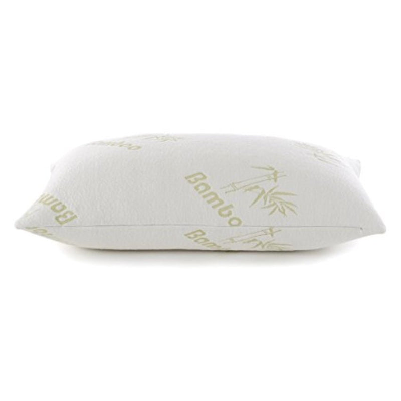 Xtreme Comforts Slim Hypoallergenic Shredded Memory Foam Queen Bamboo Pillow