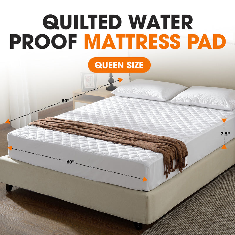 Cheer Collection 100% Waterproof Quilted Mattress Protector