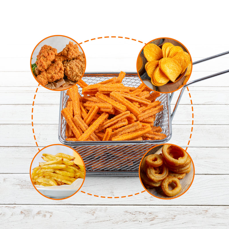 Cheer Collection Mini French Fries Baskets 4 Pack, Deep Fryer Basket, 4 Pack