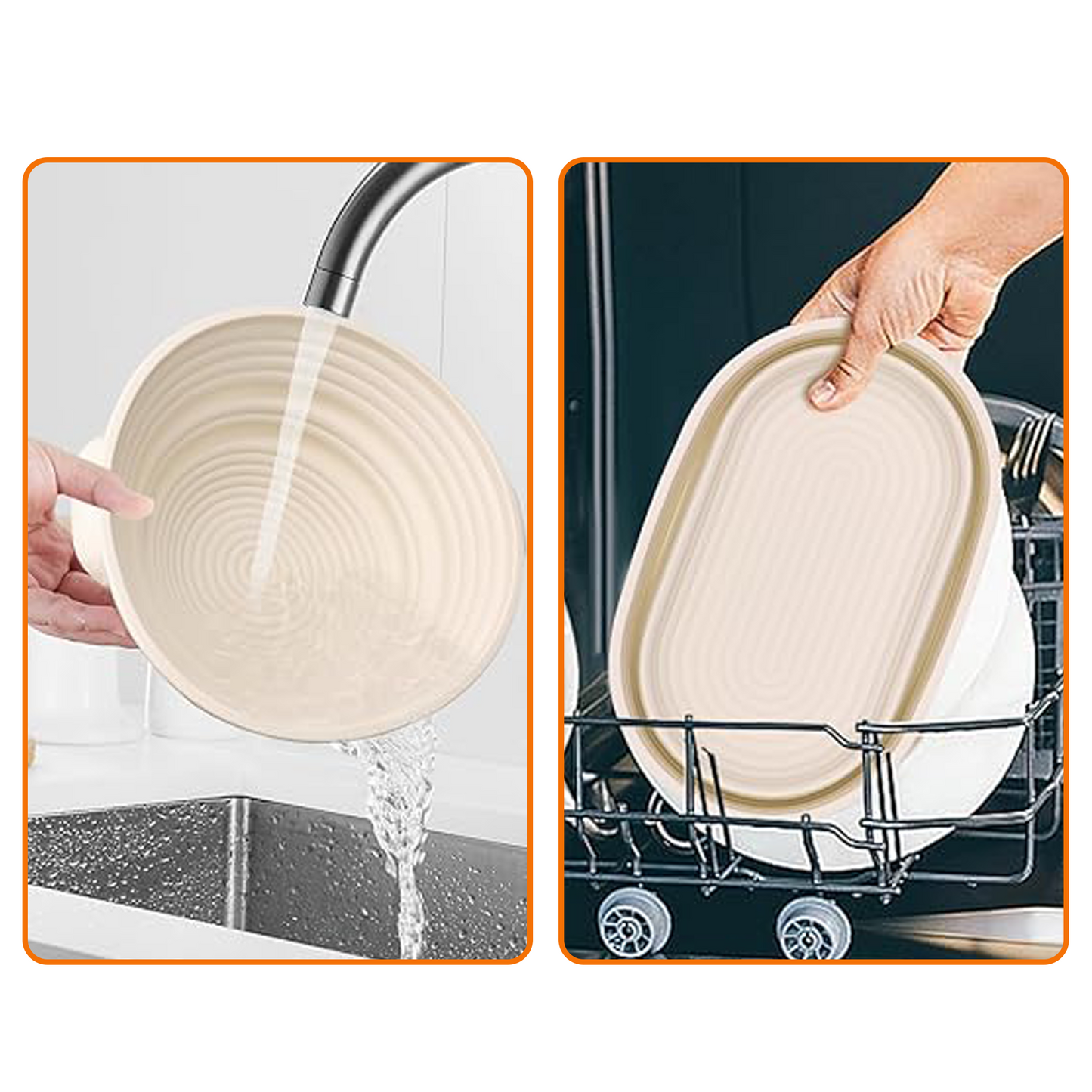 Cheer Collection Bread Proofing Sourdough Basket Set – The Ultimate Kit for Perfect Homemade Bre