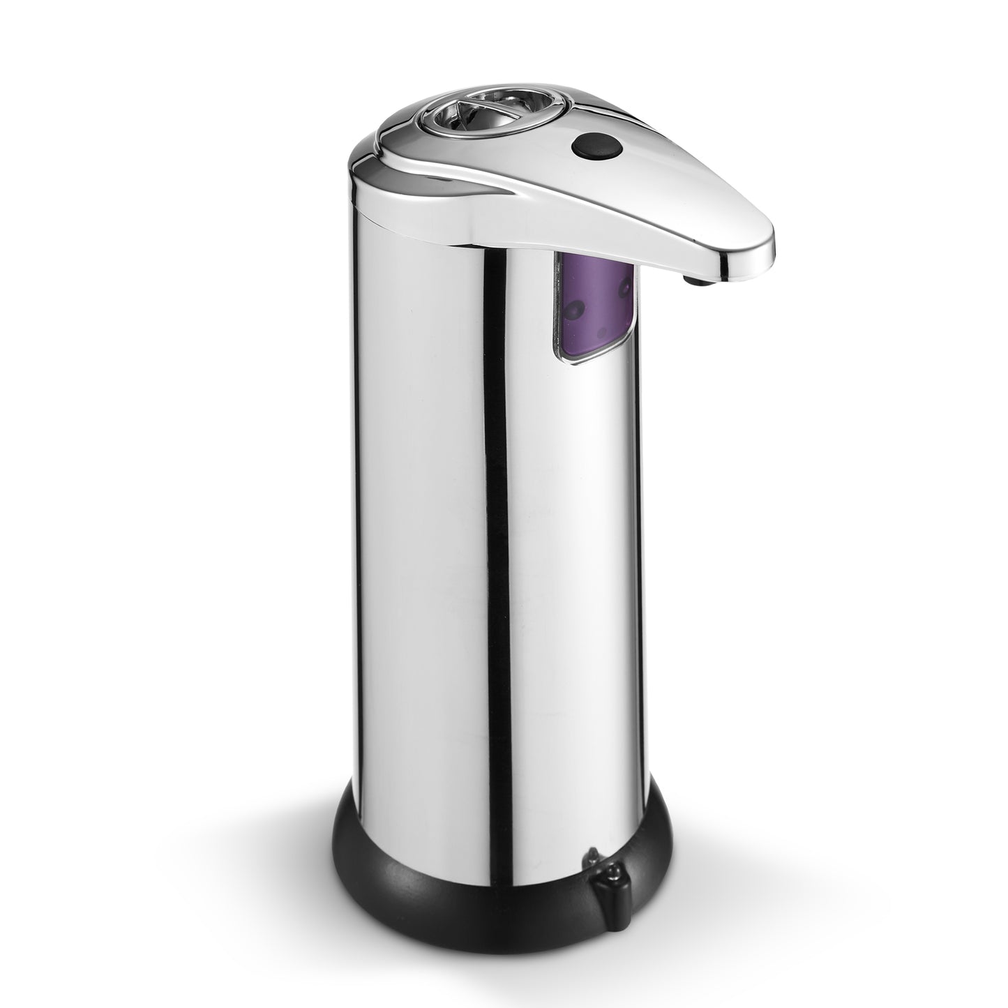 Cheer Collection Touchless Soap Dispenser with Waterproof Base and Automatic Sensor, Stainless Steel Dish Soap Dispenser for Kitchen or Bathroom