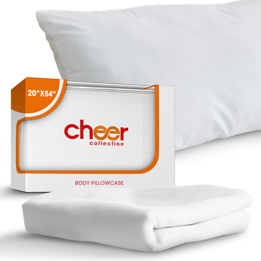 Cheer Collection Ultra Soft Cotton Body Pillowcase (20" x 54")