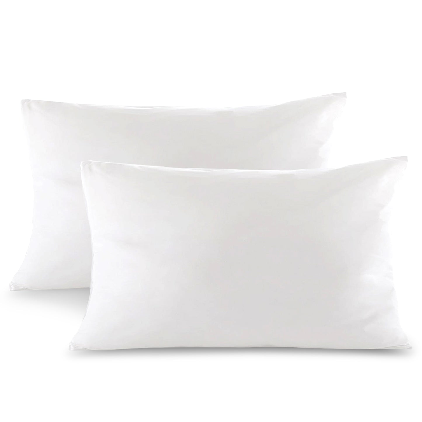 Cheer Collection Set of 2 Down and Feather Throw Pillow Insert | Square Couch Cushion Pillow Form, Sham Stuffer