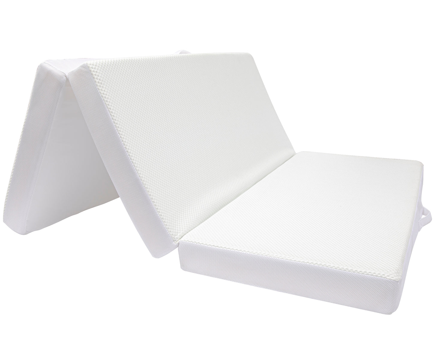 Cheer Collection Tri-Fold Memory Foam Mattress - 4" Thick Gel Infused Foam Folding Bed for Guests