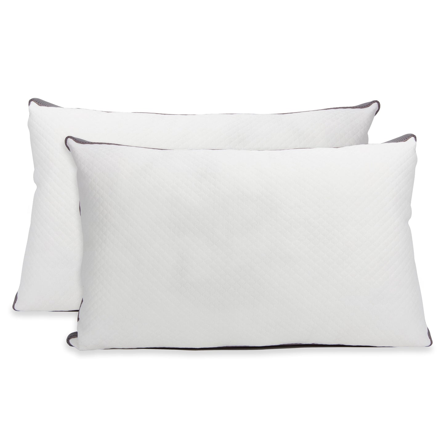 Cheer Collection Adjustable Shredded Memory Foam Air Pillow with Gusset  - Set of 2