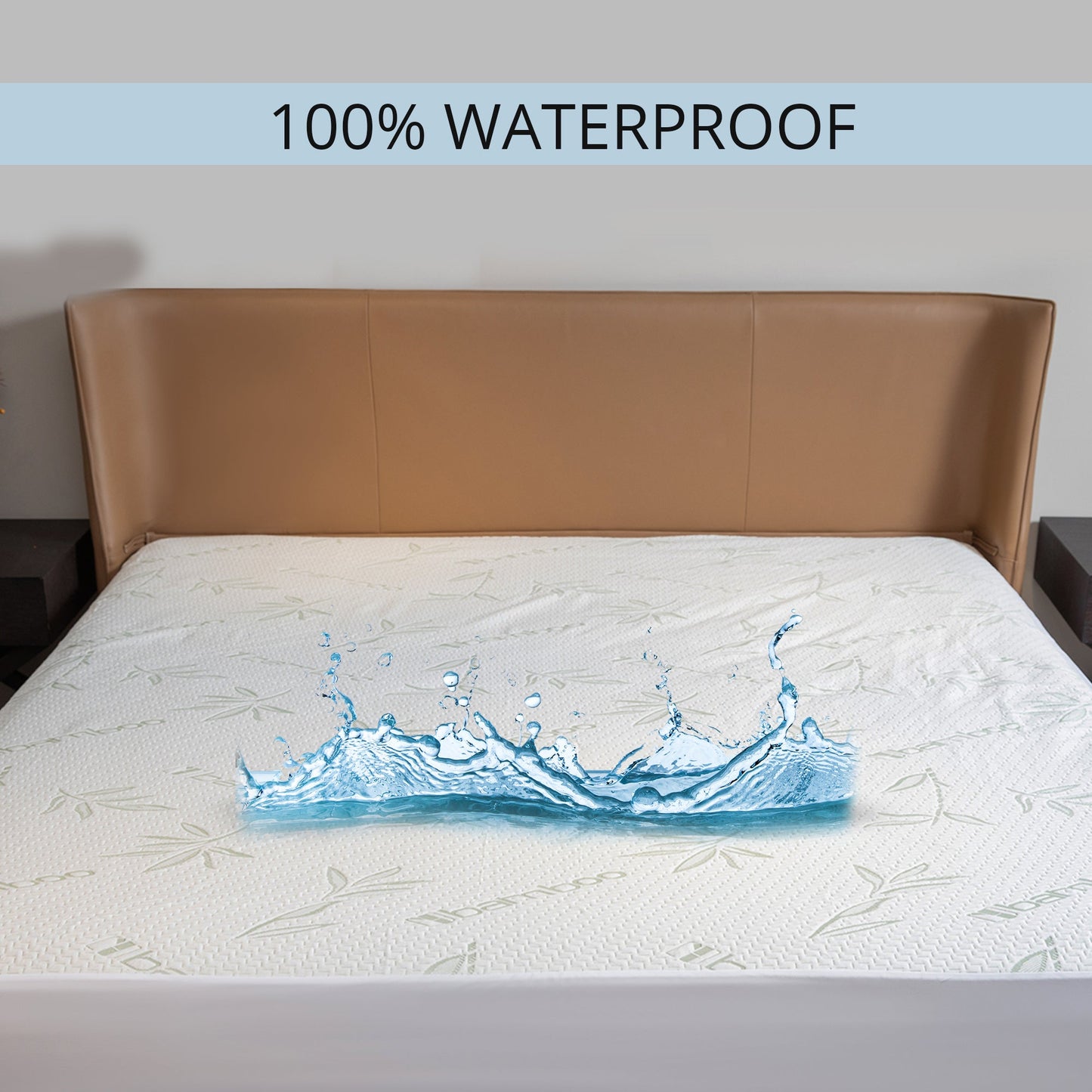 Cheer Collection Bamboo Waterproof Mattress Protector, Full