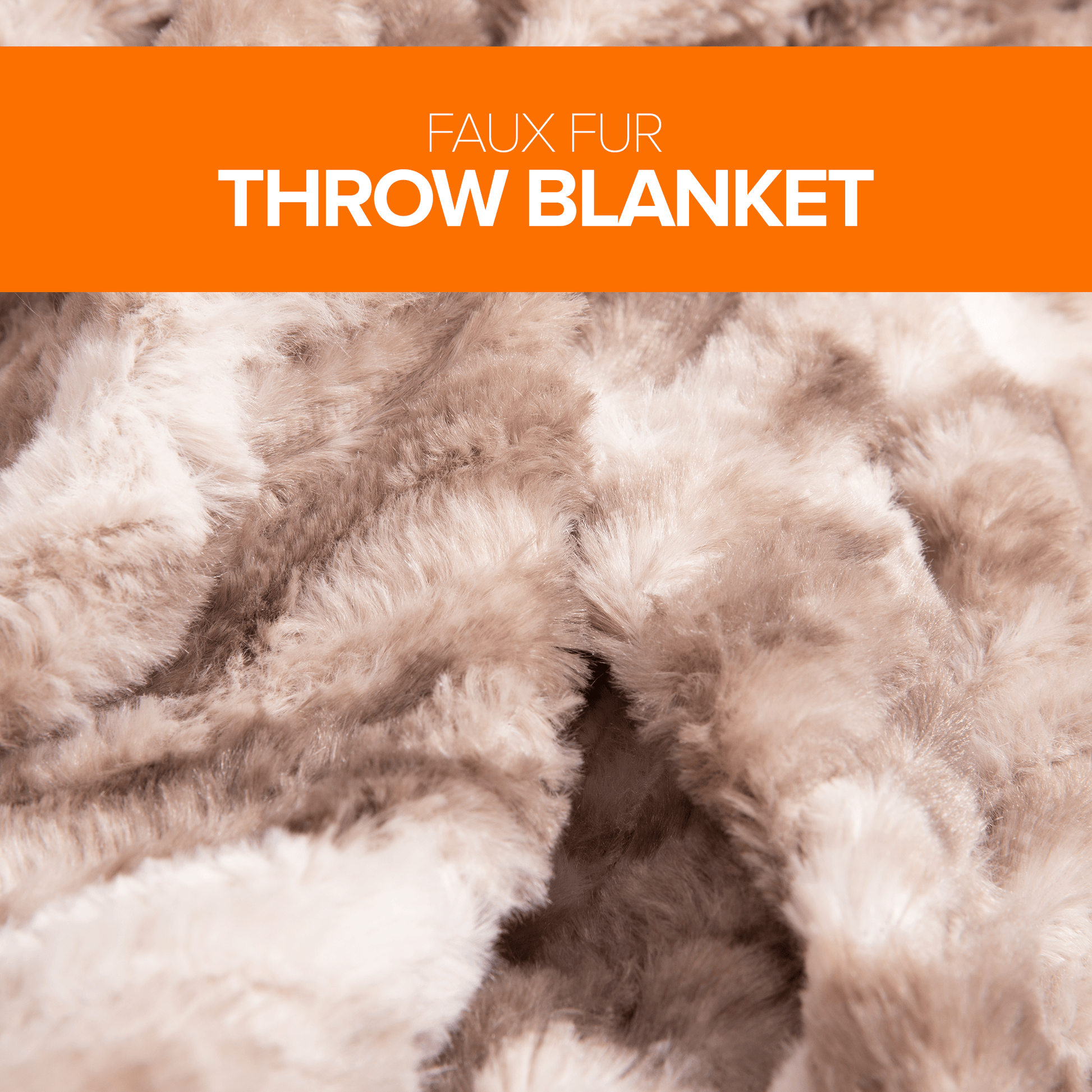 Cheer Collection Faux Fur Bamboo Design Throw Blanket - Cheer Collection