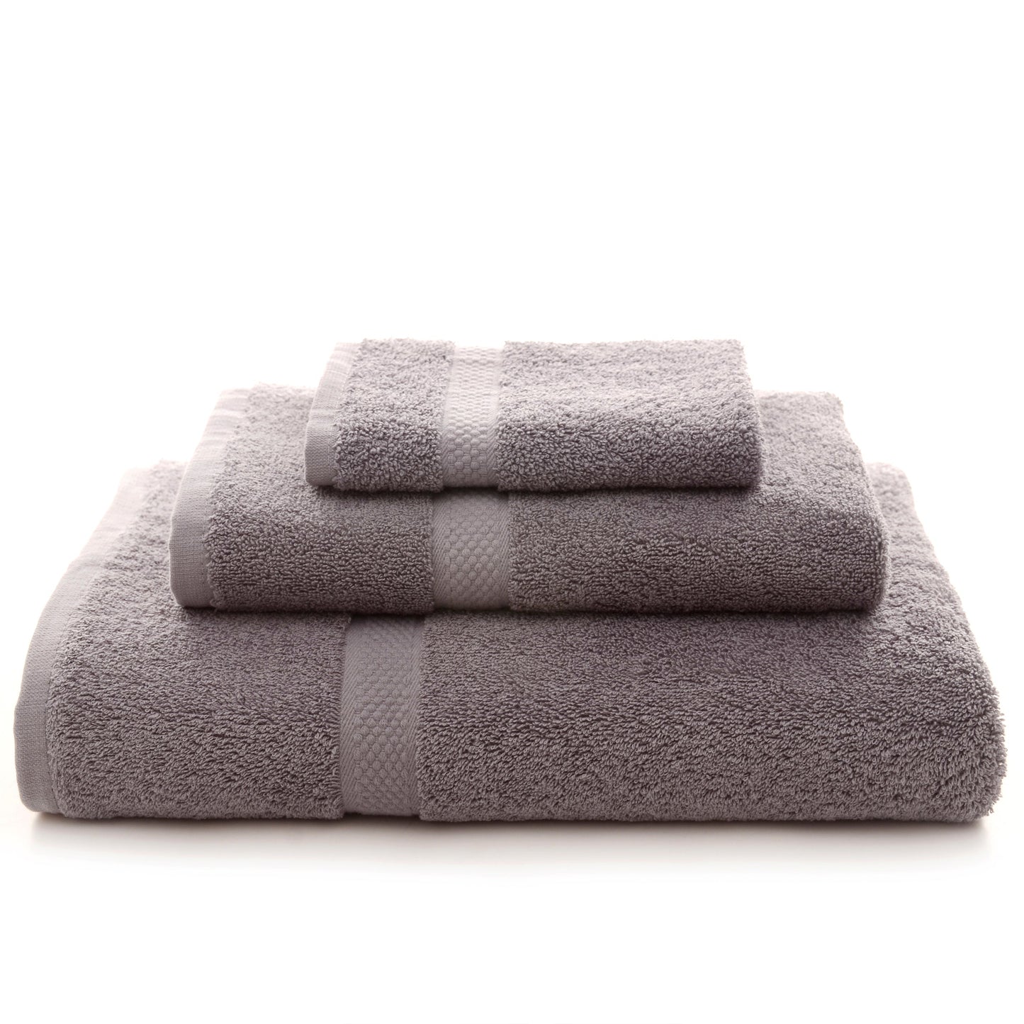 Cheer Collection Luxurious Towel Set - Super Soft and Absorbent 3 Piece Towel Set in Gray for Home and Bath