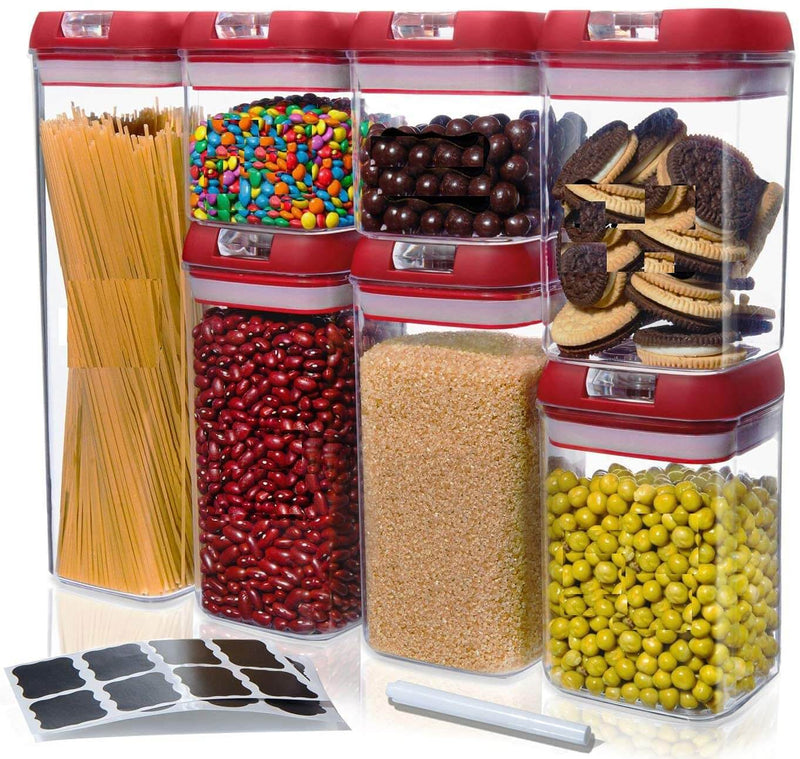 Cheer Collection Set Of 4 65oz Airtight Food Storage Containers
