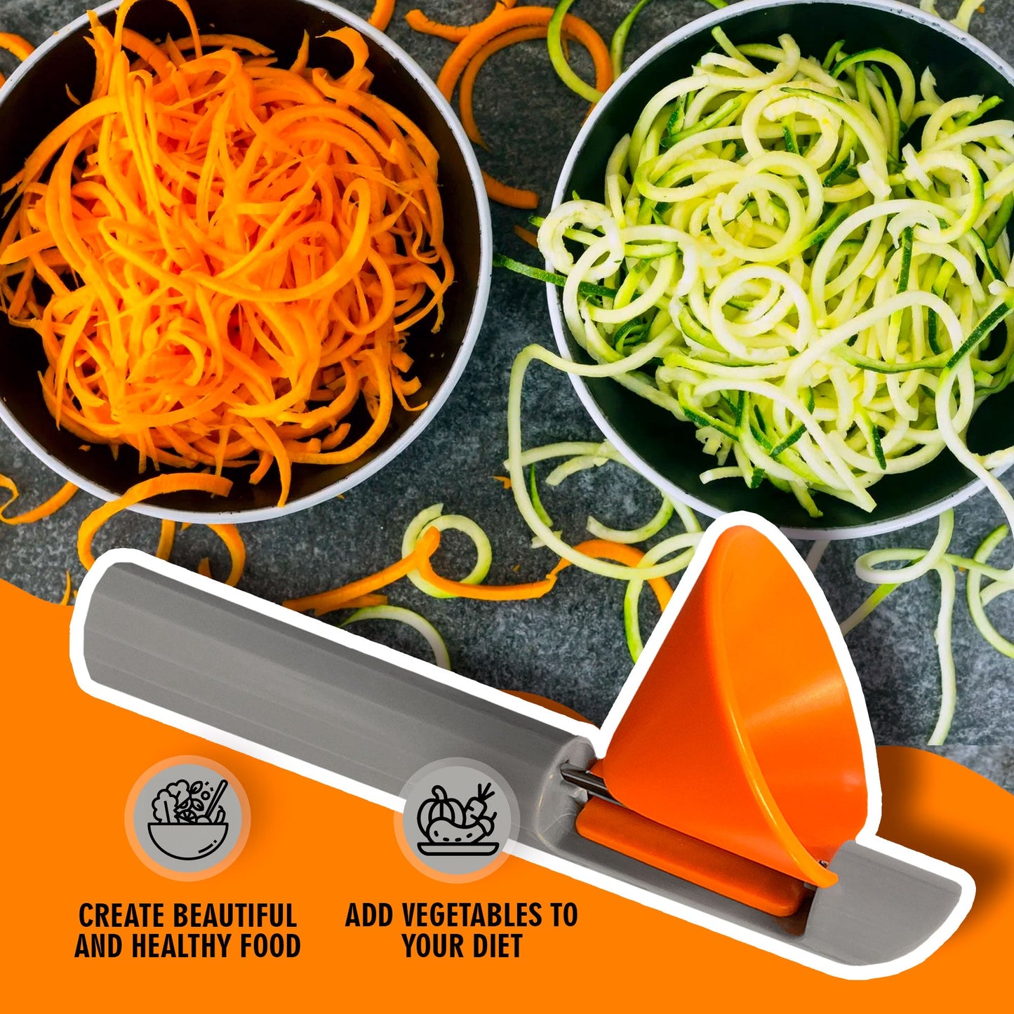 Cheer Collection Vegetable Peeler and Spiralizer